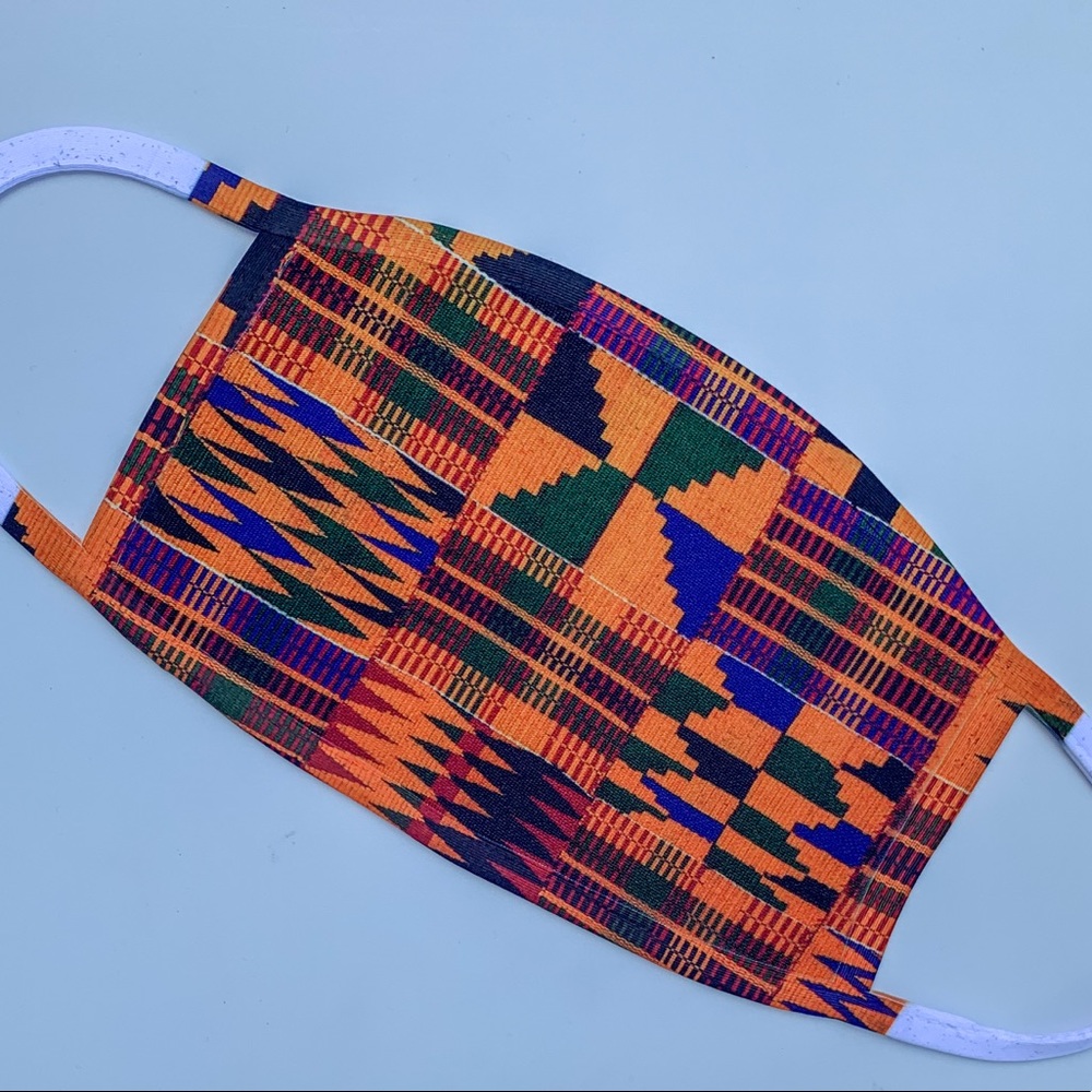 Face Cover - Mask Kente Gold